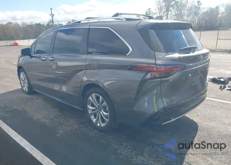 2024 Toyota Sienna Platinum из США, поврежденный, VIN 5TDERKEC2RS185463